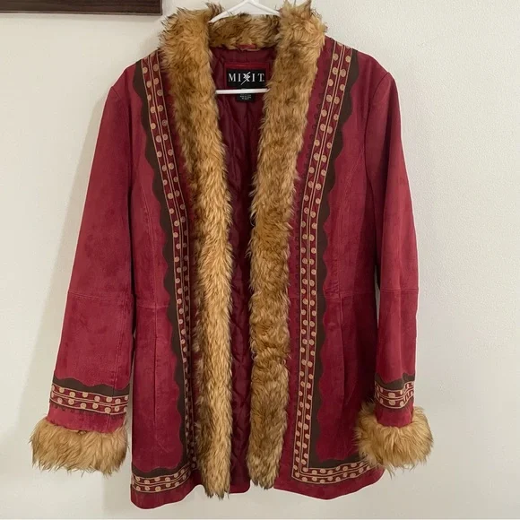 MIXIT Y2K Penny Lane Coat, Size M